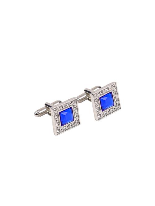 blue metal cufflink - 16173451 - Very Small Image - 1