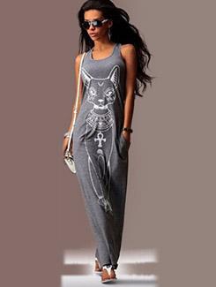 quirky print maxi dress - 16176246 - Very Small Image - 1