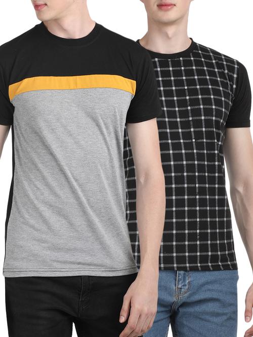 multi colored cotton combos t-shirt (set of 2) - 16177293 - Very Small Image - 1