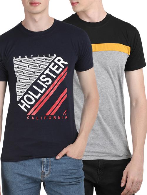 multi colored cotton combos t-shirt (set of 2) - 16177312 - Very Small Image - 1
