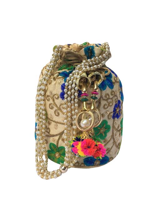 beige cotton regular potli - 16178076 - Very Small Image - 1