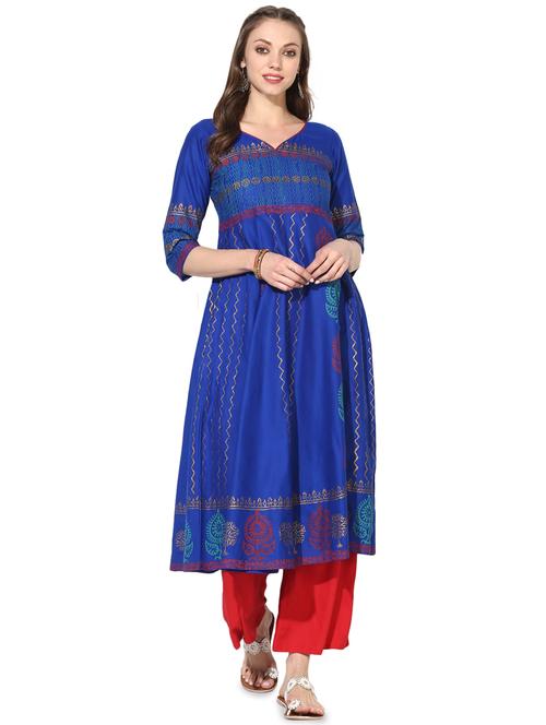 women's flared kurta - 16179262 - Very Small Image - 1