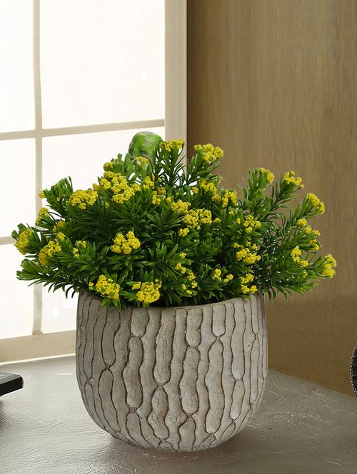 grey & brown handcrafted ceramic planter - 16179446 - Very Small Image - 1