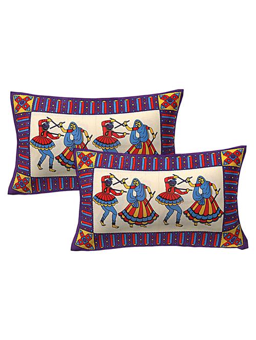 cotton printed pillow cover set(2 pieces)-27"x17" - 16188543 - Very Small Image - 1