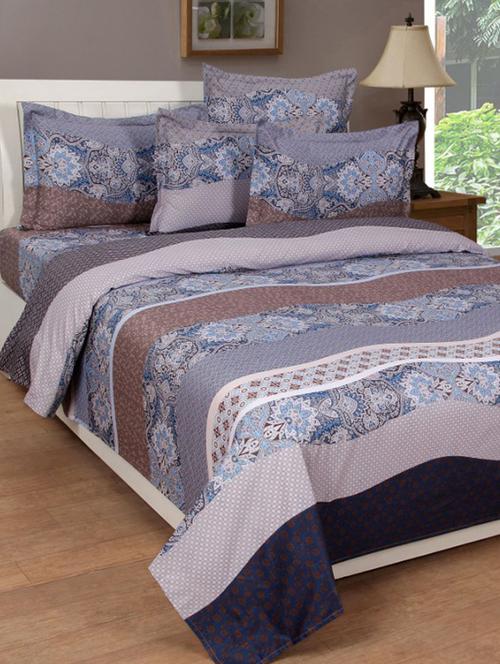pure cotton double bedsheet with 2 pillow covers - 16189099 - Very Small Image - 1