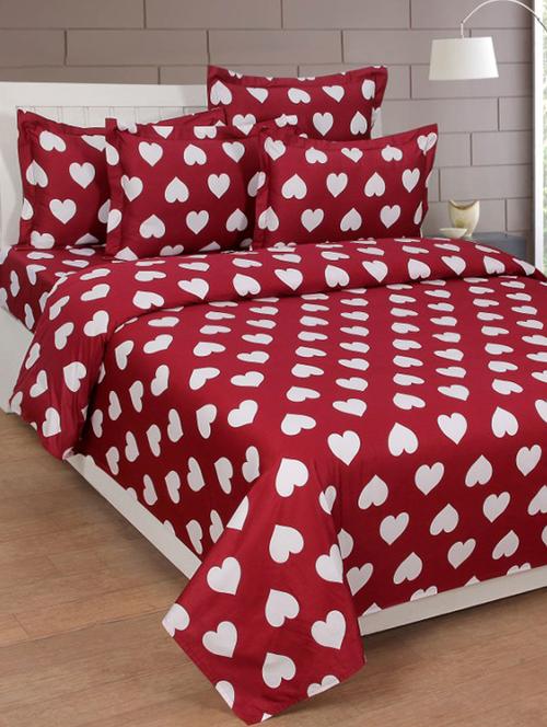 pure cotton double bedsheet with 2 pillow covers - 16189100 - Very Small Image - 1
