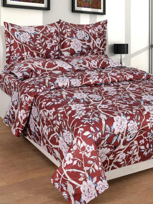 pure cotton double bedsheet with 2 pillow covers - 16189105 - Very Small Image - 1