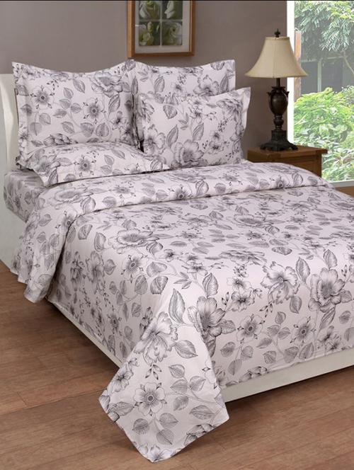pure cotton double bedsheet with 2 pillow covers - 16189108 - Very Small Image - 1