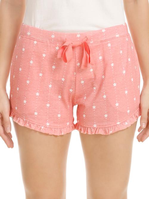 ruffle trim drawstring shorts - 16194251 - Very Small Image - 1