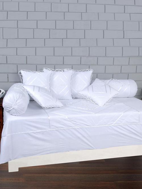 cotton embroided 8 pieces diwan set - 16194324 - Very Small Image - 1