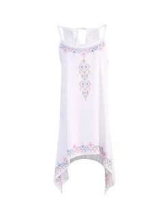 tie back asymmetric dress - 16198164 - Very Small Image - 1