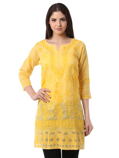 embroidered straight kurta - 16199411 - Very Small Image - 1