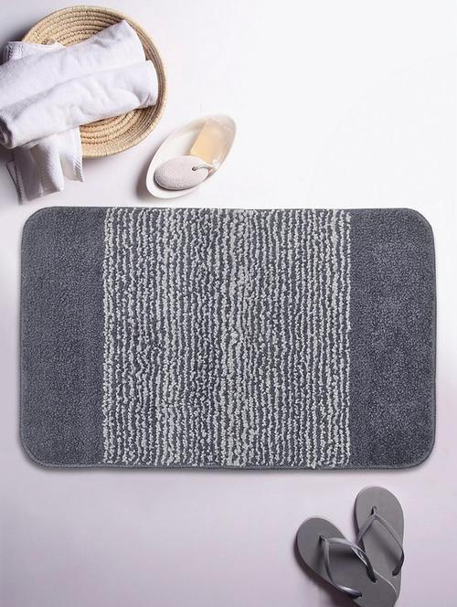 quilted micro fibre luxor memory foam bath mat with anti skid & hd rubber backing. - 16199526 - Very Small Image - 1