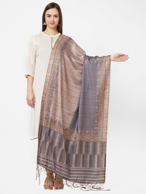 paisley printed dupatta - 16199536 - Very Small Image - 1