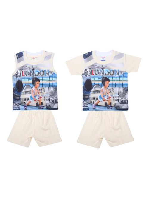 orange cotton twin set - 16200190 - Very Small Image - 1