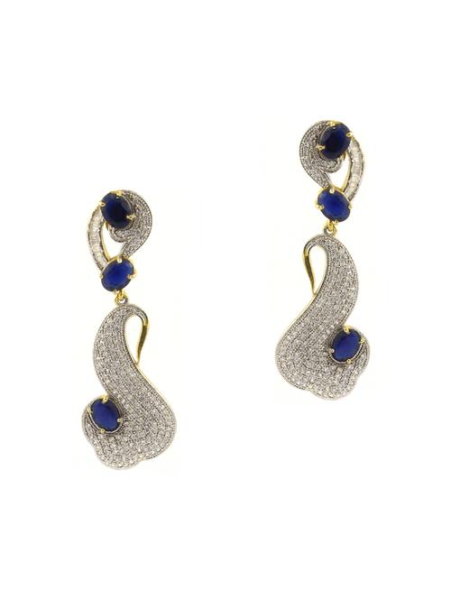 blue brass pendants and earring - 16201159 - Very Small Image - 1