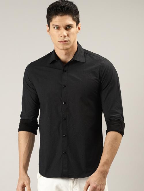 black printed casual shirt - 16201207 - Very Small Image - 1