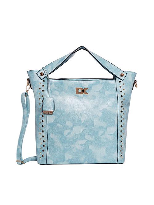 blue leatherette (pu) handbag - 16204154 - Very Small Image - 1
