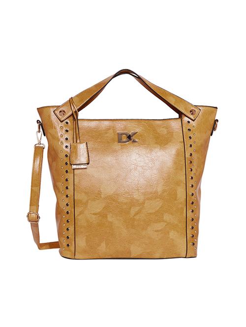 brown leatherette (pu) regular handbag - 16204156 - Very Small Image - 1