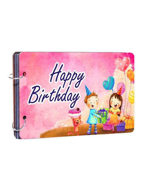 studio shubham happy birthday wooden photo album(26cmx16cmx4cm) - 16204509 - Very Small Image - 1