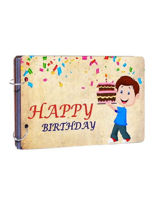 studio shubham happy birthday wooden photo album(26cmx16cmx4cm) - 16204511 - Very Small Image - 1