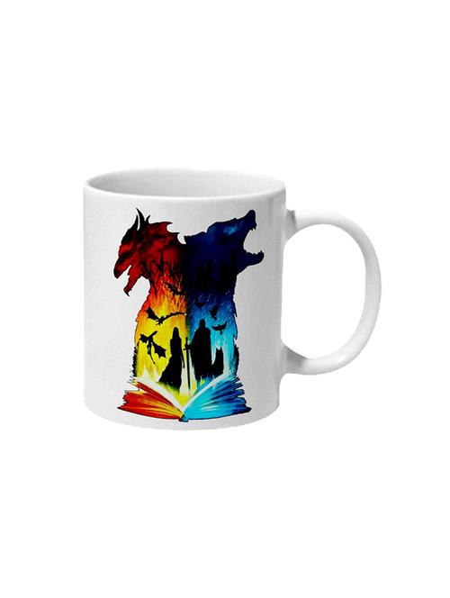 game of thrones fire and ice book art ceramic mug - 16206706 - Very Small Image - 1