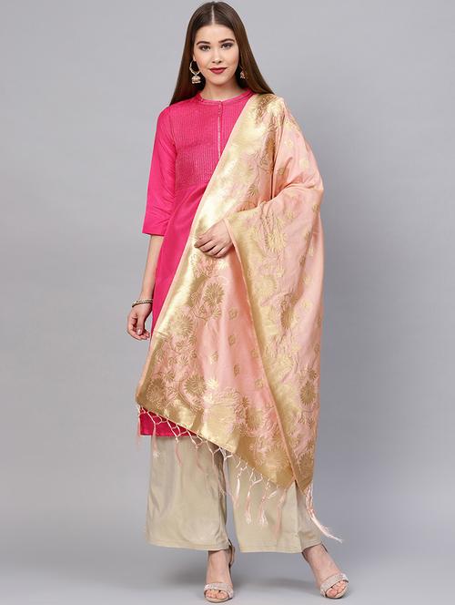 floral zari motifs banarasi dupatta - 16209684 - Very Small Image - 1