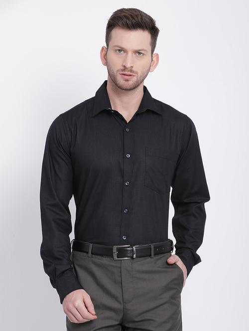 mens solids formal shirt - 16215069 - Very Small Image - 1
