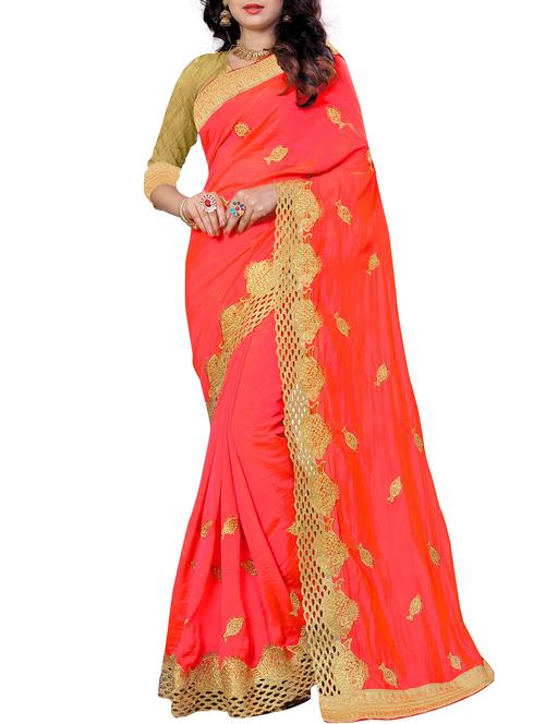 conversational zari embroidered saree - 16218786 - Very Small Image - 1