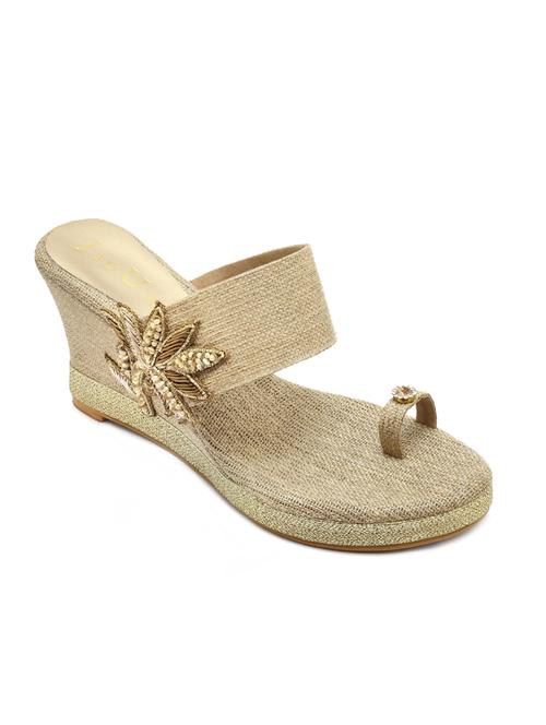beige one toe wedges - 16219200 - Very Small Image - 1