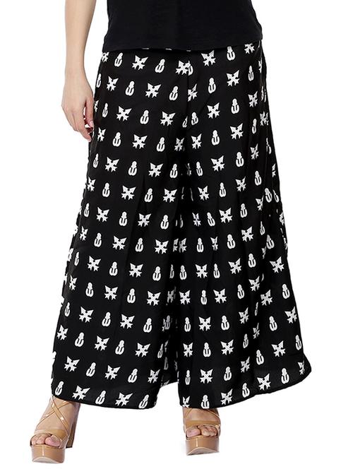 high rise flared palazzo - 16219851 - Very Small Image - 1