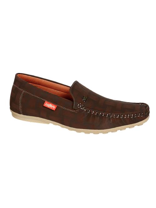 brown printed slip on loafers - 16220727 - Very Small Image - 1