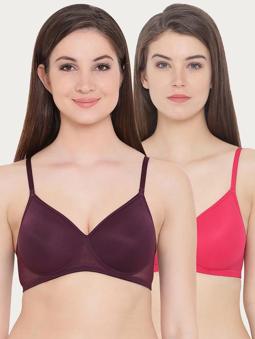 Set Of 2 Lightly Padded Solid Bra - 16221906 - Very Small Image - 1