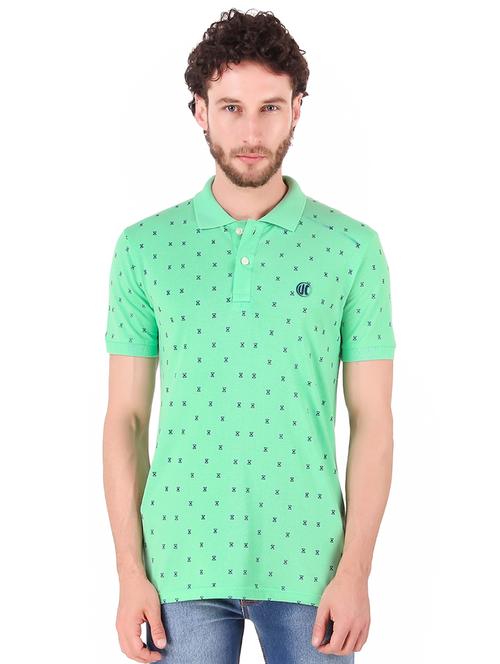 green all over print t-shirt - 16221979 - Very Small Image - 1