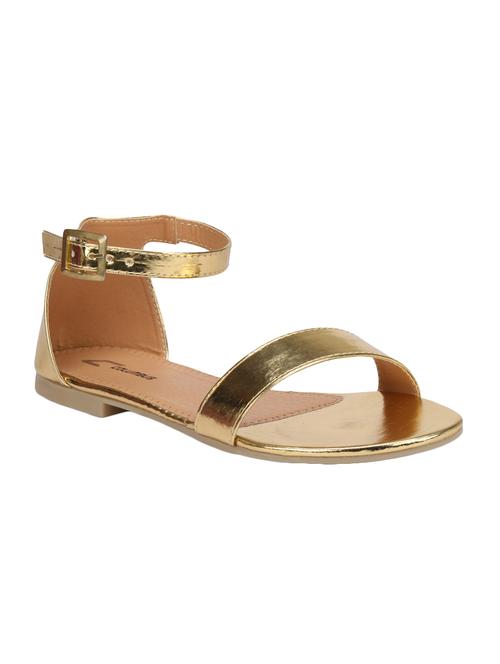 gold closed back sandals - 16222199 - Very Small Image - 1