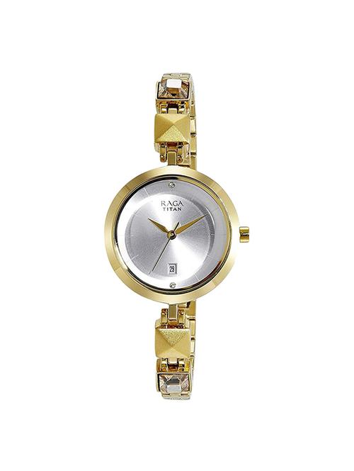 titan raga viva analog silver dial women's watch-2606ym01 - 16223081 - Very Small Image - 1