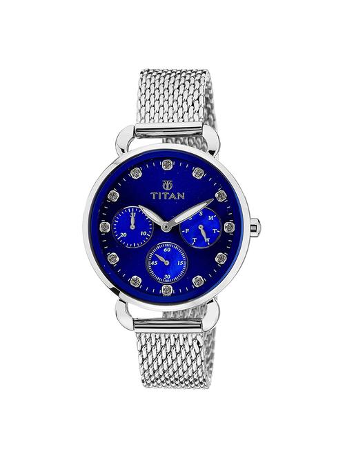 titan purple aw-14 analog blue dial women's watch - 95013sm01j - 16223233 - Very Small Image - 1