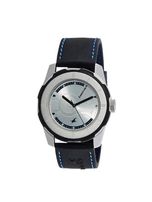 fastrack economy 2013 analog silver dial men's watch - 3099sp02 - 16223645 - Very Small Image - 1