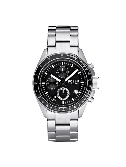 fossil black dial watch for men - ch2600 - 16223961 - Very Small Image - 1