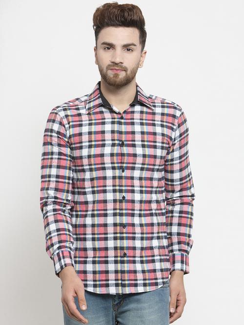 mens checks casual shirt - 16225269 - Very Small Image - 1