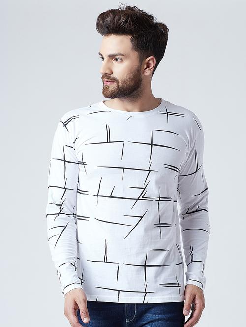 white front print t-shirt - 16225392 - Very Small Image - 1