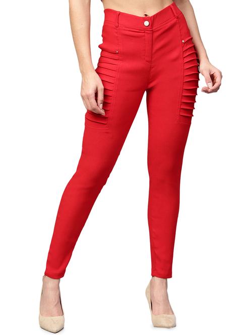 high rise pintucked jegging - 16225892 - Very Small Image - 1
