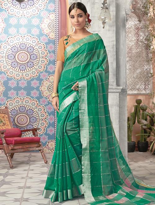 women's banarasi saree with blouse - 16226796 - Very Small Image - 1