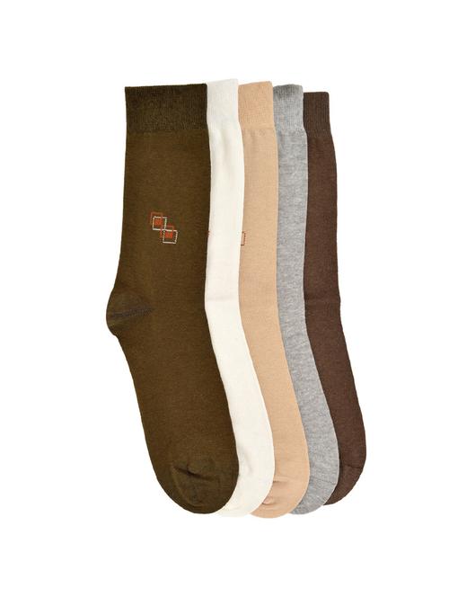 set of 5 multi colored cotton no show sock - 16227057 - Very Small Image - 1