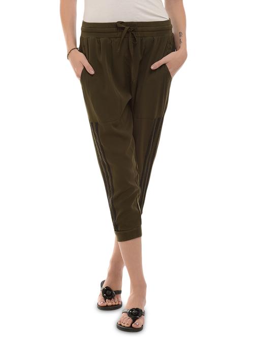 Side Striped Drawstring Capri - 16227454 - Very Small Image - 1