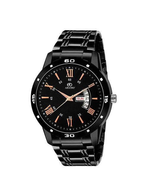adamo designer black dial men's & boy's watch 844nnm02 - 16228112 - Very Small Image - 1