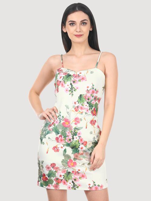 white scuba bodycon dress - 16229475 - Very Small Image - 1