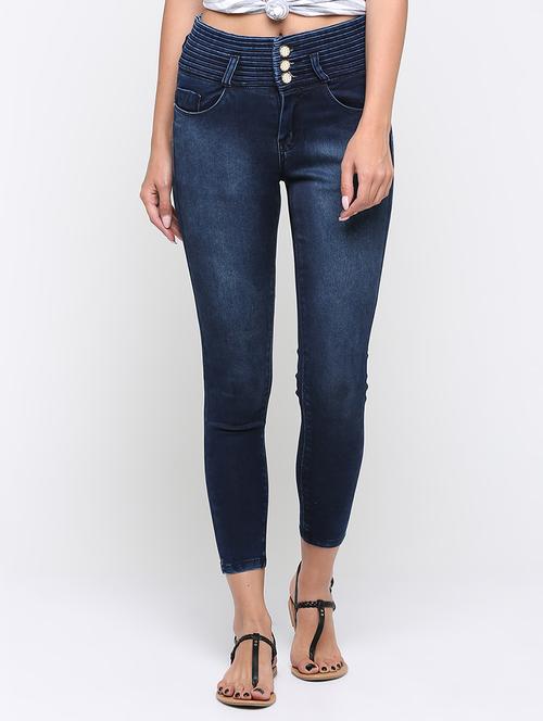 pin tucked high rise jeans - 16233268 - Very Small Image - 1