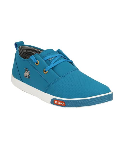 blue leatherette lace up sneakers - 16233465 - Very Small Image - 1