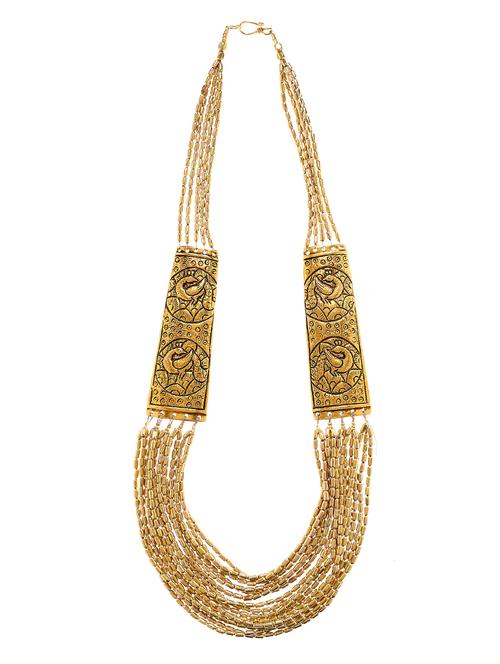 gold metal necklace - 16234733 - Very Small Image - 1